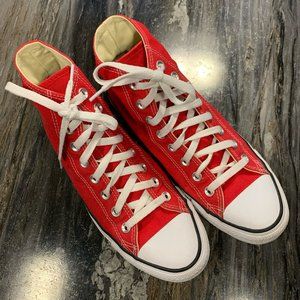 Converse Red High Top Chuck Taylor Shoes Mens sz 8 Womens sz 10